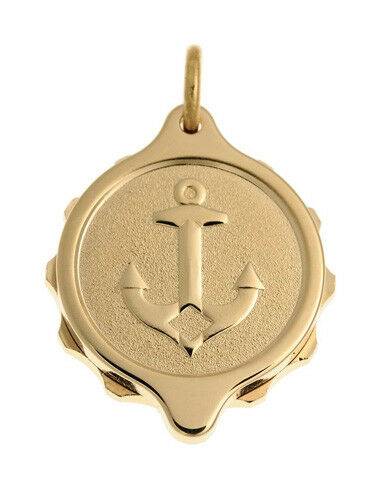 SOS Talisman-Gold Plated Anchor Pendant and 22" Chain