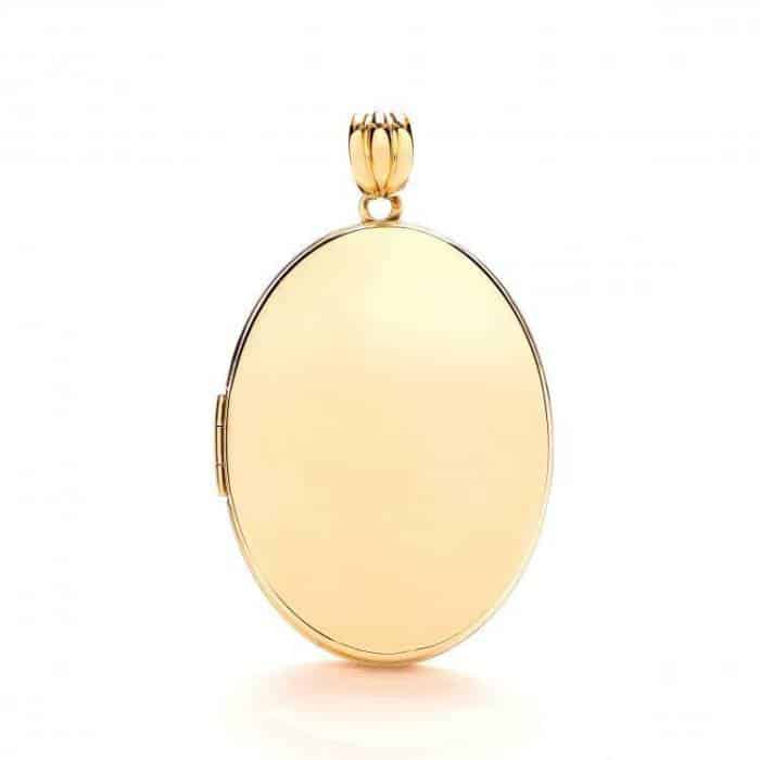 9ct Yellow Gold Large Oval Plain Locket