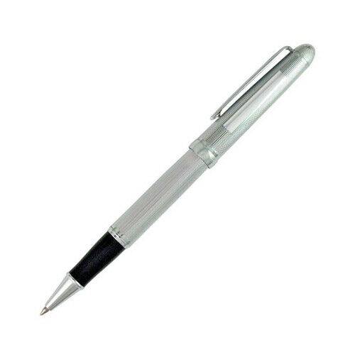 Silver Embossed  Roller Ball Pen in a Presentation Box - P110 Free Engraving.