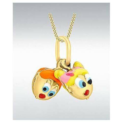 9ct Yellow Gold Boy/Girl Pendant Andrews The Jewellers