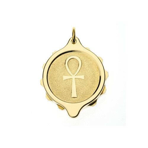 SOS Talisman-Gold Plated  Ankh Cross Pendant and 22" Chain