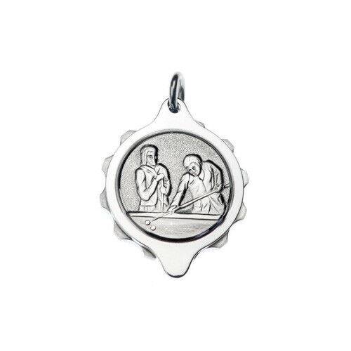 SOS Talisman Stainless Steel Pendant Snooker and 22" Chain