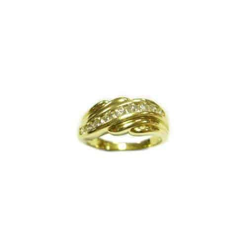 18ct Gold Fancy Diamond Ring.