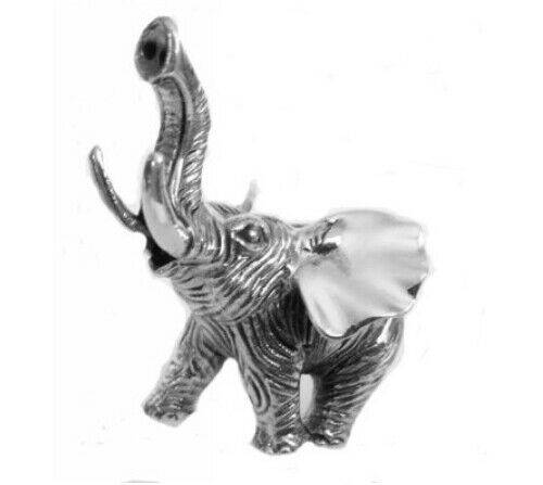 Sterling Silver Hallmarked Large Elephant Miniature - 40mm