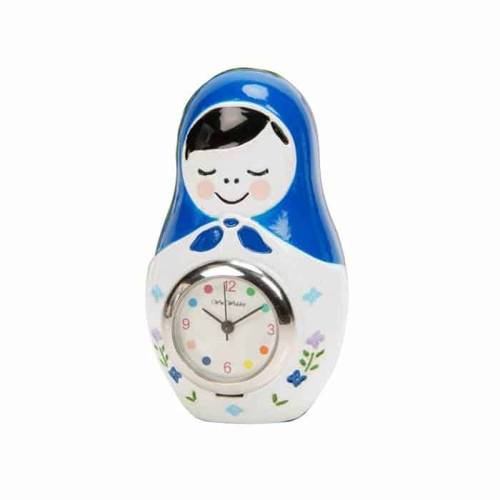 Miniature Quartz Clock - Russian Doll 9659